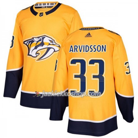 Miehille NHL Nashville Predators Pelipaita Viktor Arvidsson 33 Adidas 2017-2018 Kulta Authentic